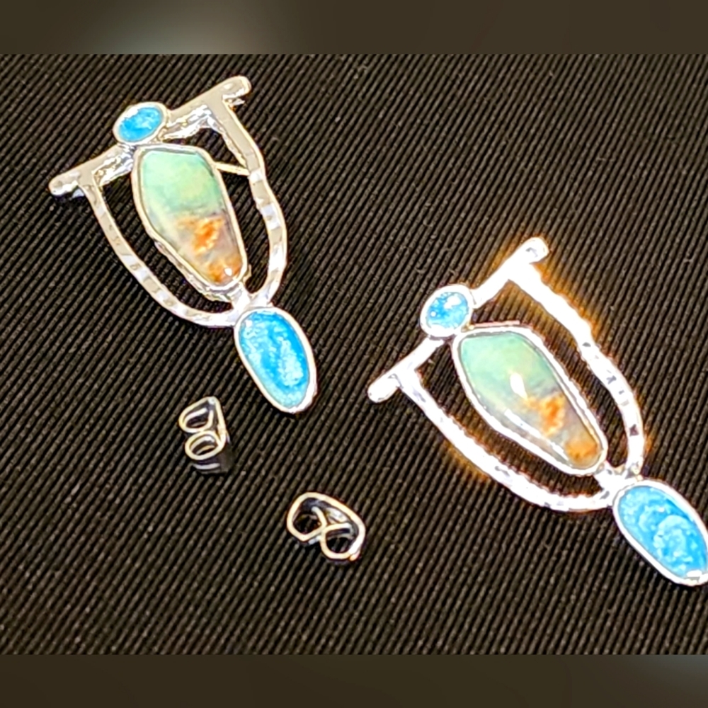Steal Post Earrings